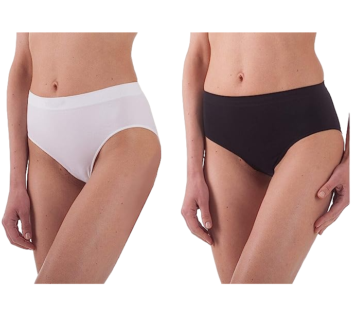 Midi slip sgambato in microfibra elasticizzata con tassello in cotone.