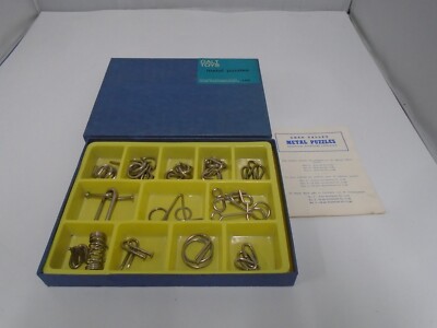 Vintage Galt Toys. 11 Metallpuzzles / Denksportaufgaben.