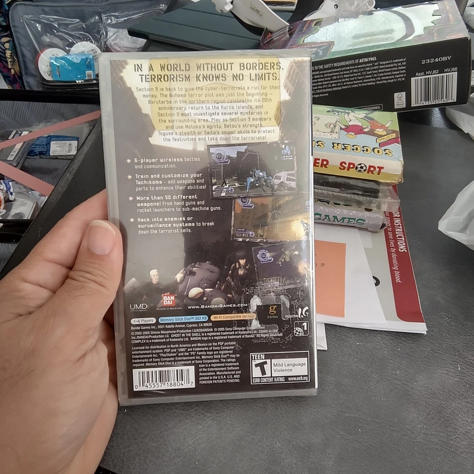 Ghost In The Shell Stand Alone Complex PSP Sony Playstation NEW Factory Sealed  - Image 3 of 4
