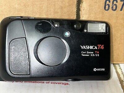Yashica T4 35mm Point and Shoot Film Camera Carl Zeiss T Yashica T4 35mm Point and Shoot Film Camera Carl Zeiss T