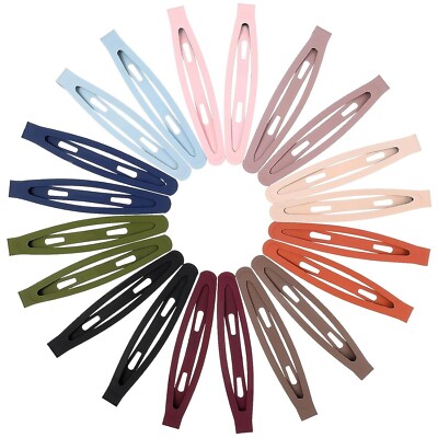 Thin Hair Clips for Women 15/20 PCS Anti-Slip Snap Barrettes Fine Grips Clip
