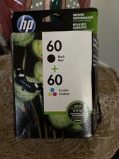 New Genuine HP 60 Combo Pack Ink Cartridge Set Exp Oct 2018 Free Shipping