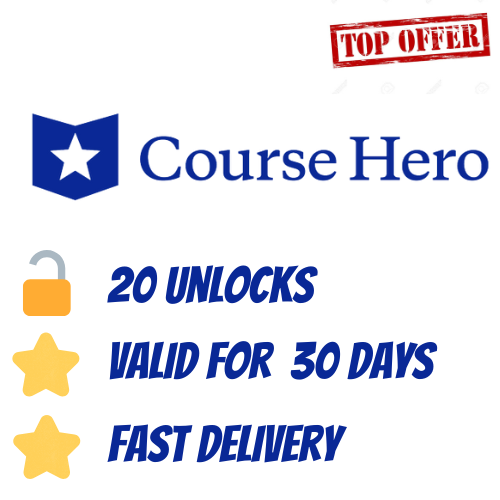 Course Hero 20 Unlocks Quick Delivery Coursehero EBay