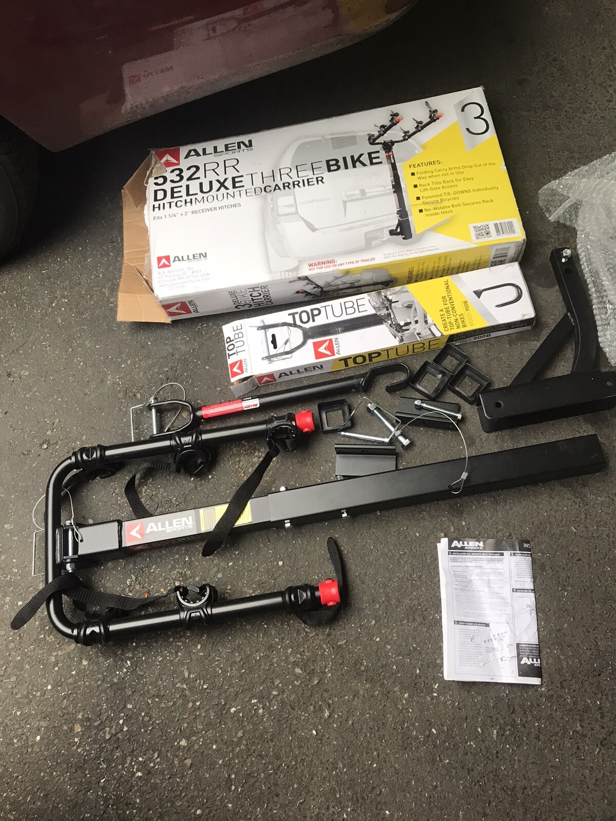 Bike Rack For Suv Allen Sports Deluxe+ 3-Bike Hitch Rack Fits