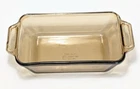 Anchor Hocking Vintage Glass Loaf Pan 1.5 Liter 9" X 5" EUC