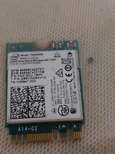 Toshiba Satellite Notebook Laptop Wireless WLAN Karte 7265ngw pa5193u-1mpc