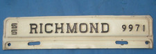 1955 Richmond,  Virginia License plate topper or attachment