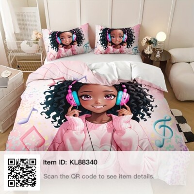 3 pc Girl Teen Music Duvet Cover Set 