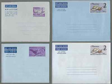 MAURITIUS 15 AIR LETTER 14 DIFFERENT KGVI-QE2 MINT VG COND FREE WORLD SHIPPING