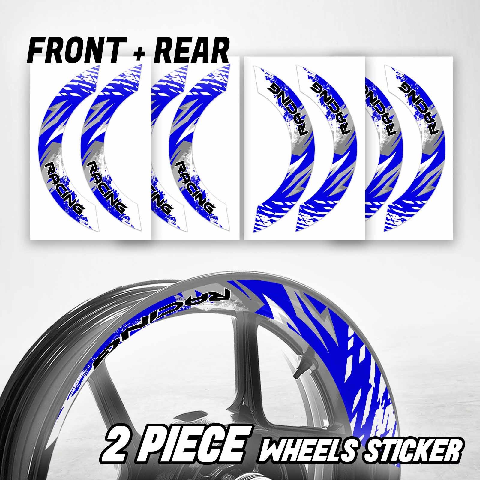 Z900 Rim Sticker S02W Blue 2-PIECE Rim Wheel Stickers For Z900 17 18 19 20 21 22 | eBay