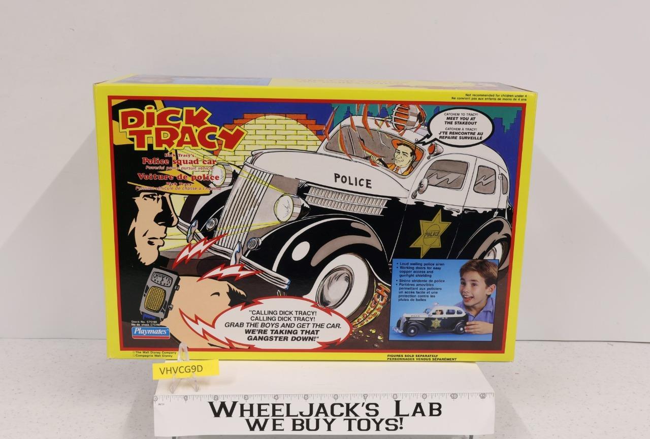 Police Squad Car Dick Tracy 1990 Playmates Action Figure Vehicle NEW MISB SEALED