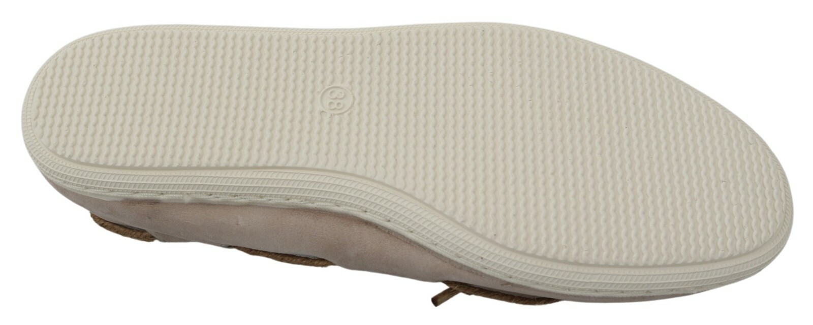 PANTOFOLA D’ORO Pantofola D'Oro Chaussures Daim Beige Dentelle Noeud Mocassin Ballet Plat EU39 