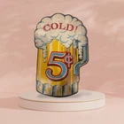Vintage Fun Yorkraft Pub Sign Wall Plaque  COLD 5 CENT( DRAFT BEER PICTURE)