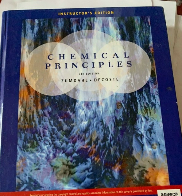 Instructor�s Copy Chemical Principles 7th Edition by Zumdahl &amp; Decoste