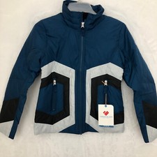 Obermeyer Ski Jacket Girls Medium Blue/Multi
