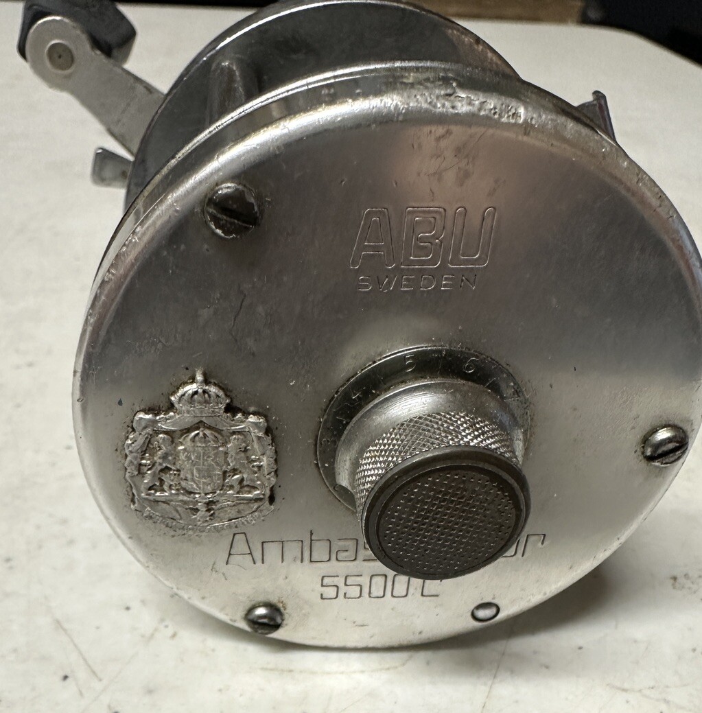 RARE VINTAGE ABU Garcia AMBASSADEUR 5500C Rare Rocket Blue RARE VINTAGE ABU Garcia AMBASSADEUR 5500C Rare Rocket Blue