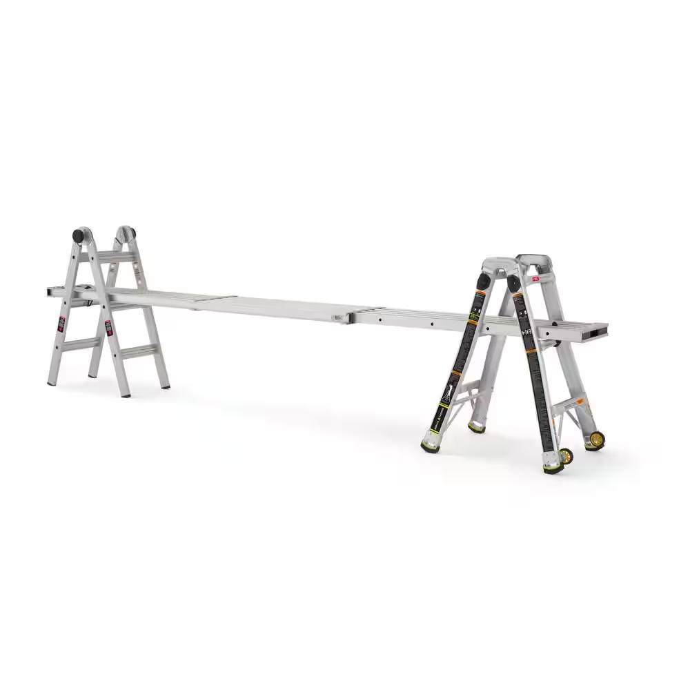Multi Height Ladder Gorilla Ladders Multi-Position Ladder 14 ft. Reach Height 375 lbs. Load ...