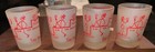 VINTAGE 4 x Red Hazel Atlas Vintage ‘Say When!’ Frosted Shot Glasses 1950s look — photo 5