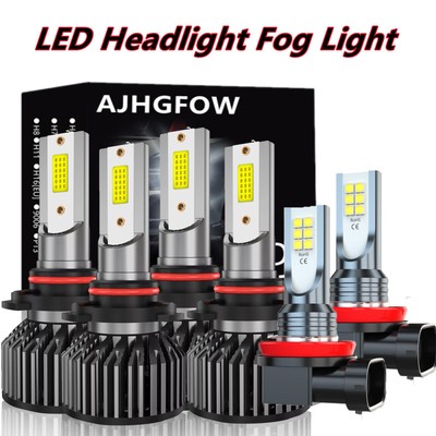 For Toyota Corolla Sedan 4-Door 2009-2013 LED Headlight High Low Fog Light Bulbs
