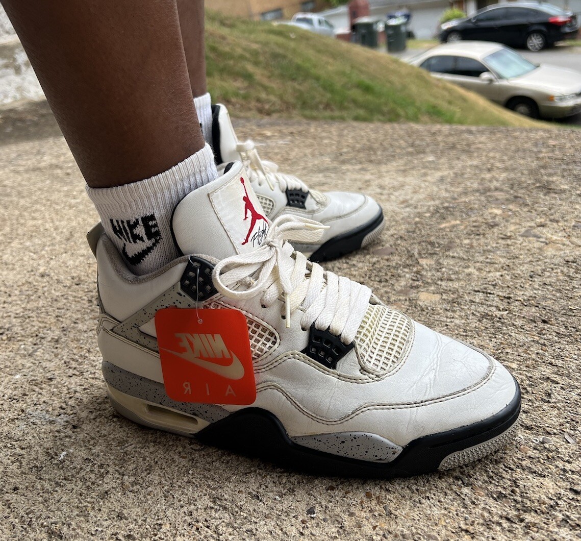 1989 jordan 4 white cement