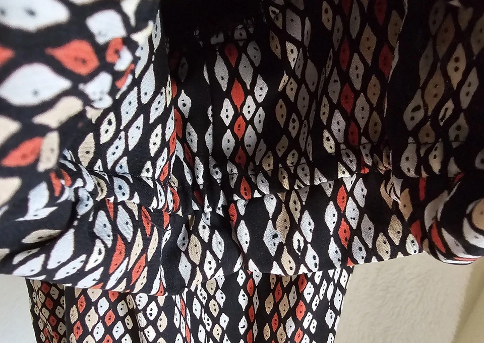 Camisa blusa Emma James para mujer talla 16 roja negra blanca Foto 4 de 4