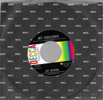 45 LES SEEVERS - MY CONSCIENCE/LILY Decca 32363 unplayed Mint-. (bb holel)