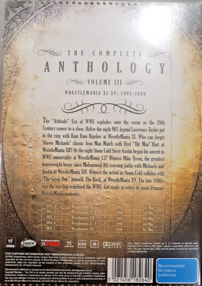 WWE - WWF Wrestlemania - The Complete Anthology - Volume III 1995