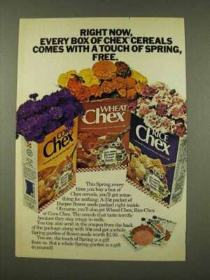 1973 Ralston Chex Cereal Ad - Touch of Spring