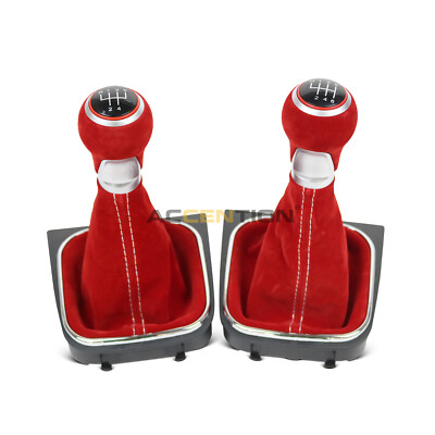 5/6 Speed Gear Shift Knob With Boot For VW Scirocco 2009-2014 EOS 2006-2011