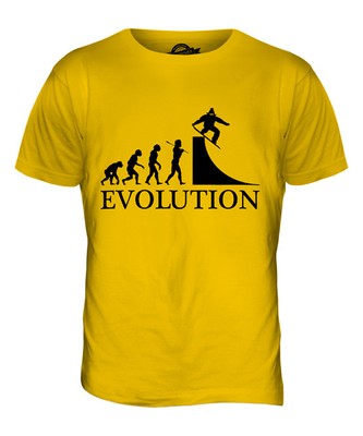 SNOWBOARDEN EVOLUTION DES MENSCHEN HERREN T-SHIRT TEE SHIRT XS S M L XL 2XL 3XL