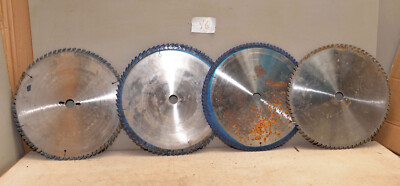 4 Frezite 72 tooth carbide saw blade 370mm x 4.4 for Dinosaw woodworking lot Y6
