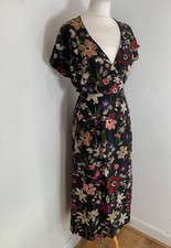 Max & Co ruffle wrap dress 10 VGC midi V neck...