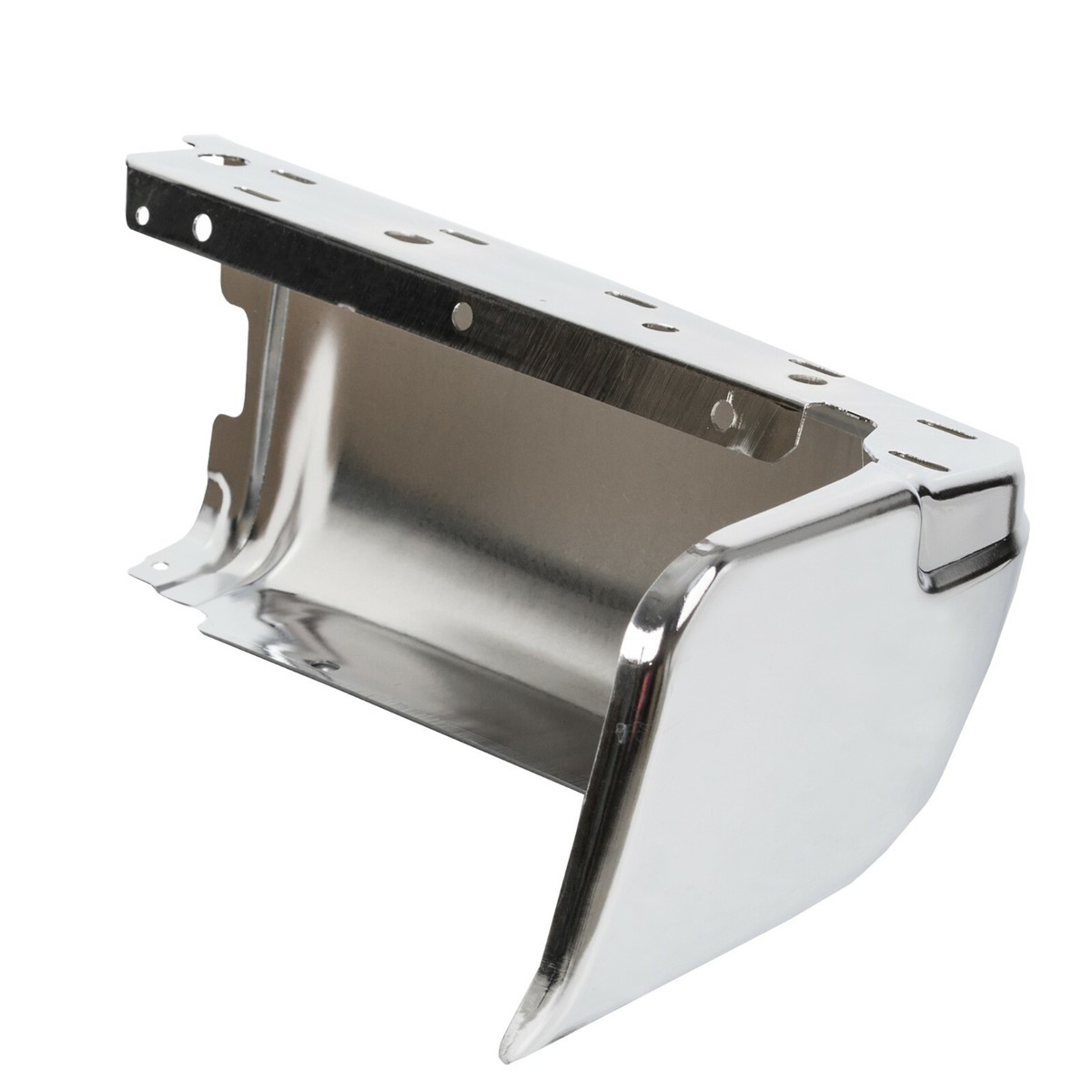 X-parts Rear Steel Bumper End Cap For 2009-2014 Ford F-150 – Passenger Side W/ Sensor Holes