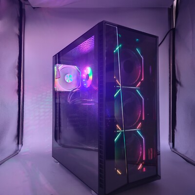 Custom Build ARGB Desktop PC Gaming Computer i7 16GB RAM SSD 2TB RTX 3050 W11