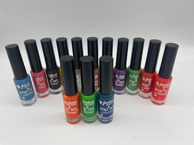 Jordana Pop Art Nail Design Polish with Precision Brush 0.20oz Choose Your Color