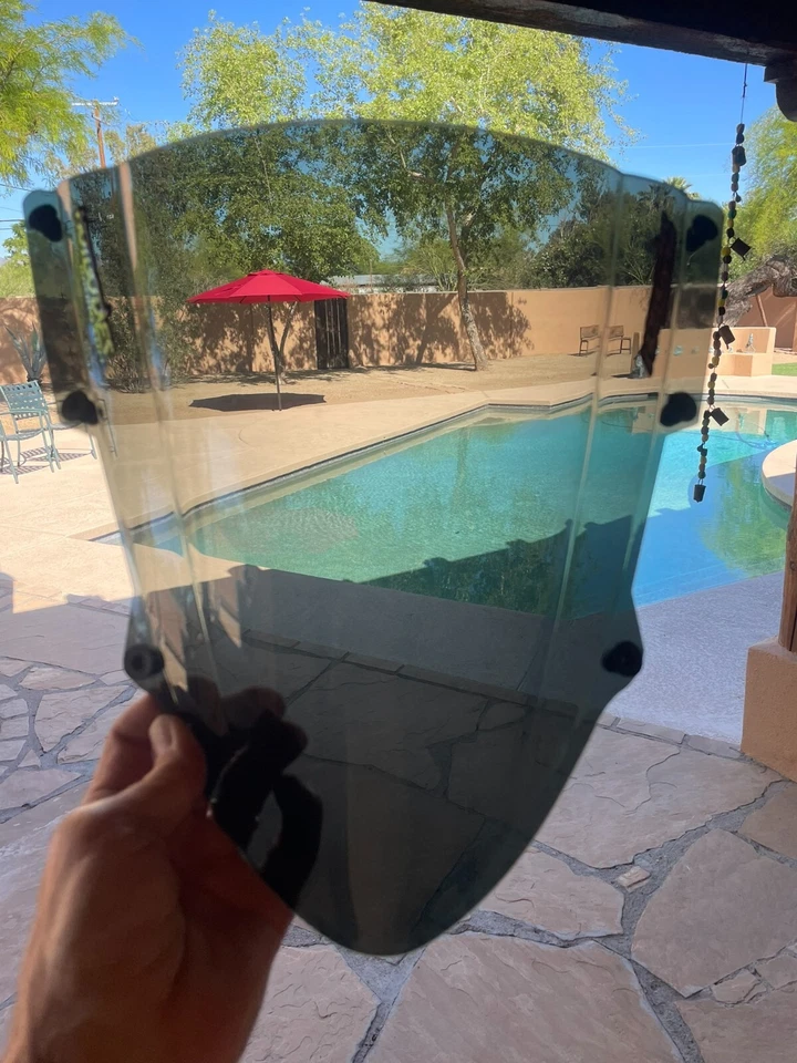 BMW S1000RR 2010 gris tintado doble burbuja hotbodies parabrisas de carreras - NUEVO Foto 3 de 3