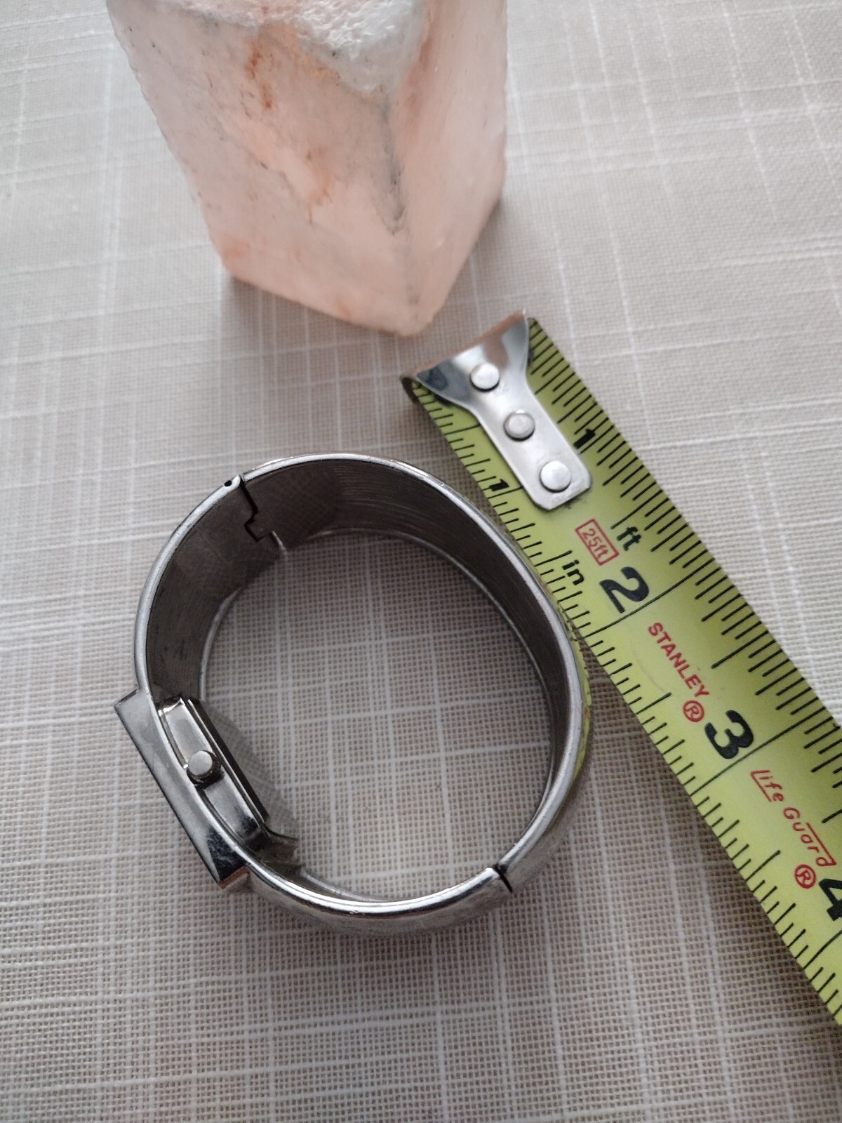 Studio Silver Tone Dial Hinge Bangle Bracelet Ban… - image 3