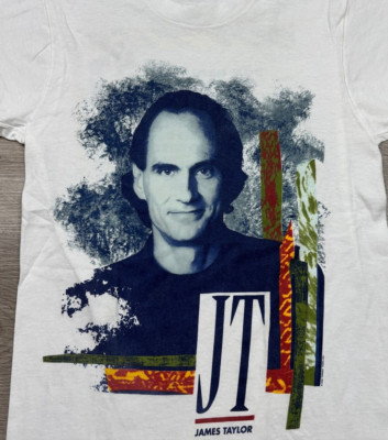 James Taylor コンサートTシャツ James Taylor VTG concert white T-shirt All sizes short