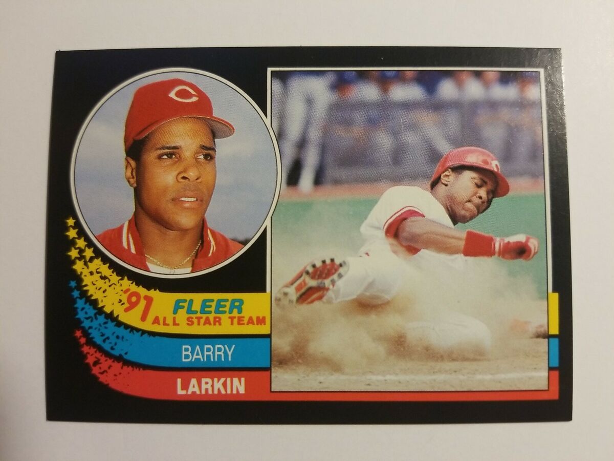 Barry Larkin Cincinnati Reds 1991 Fleer All-Stars #2 Barry Larkin Cincinnati Reds 1991 Fleer All-Stars #2