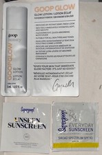 Goop Glow GlowLotion+SuperGoop! SPF 50 and SPF 40 Sunscreen 3pc Sample Set