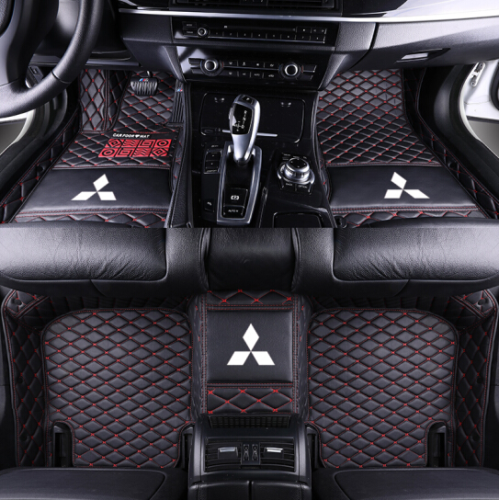 Waterproof Car Foot Mats For Mitsubishi – Front & Rear 3-Piece Liner Set