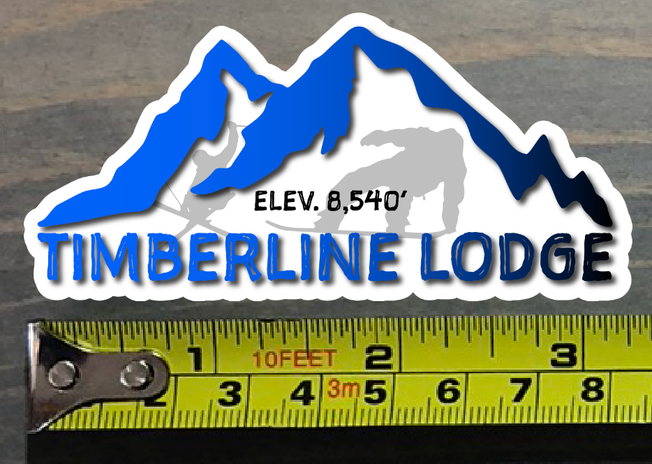 Timber Ridge Ski Sticker Timberline Lodge Sticker Decal 3.25