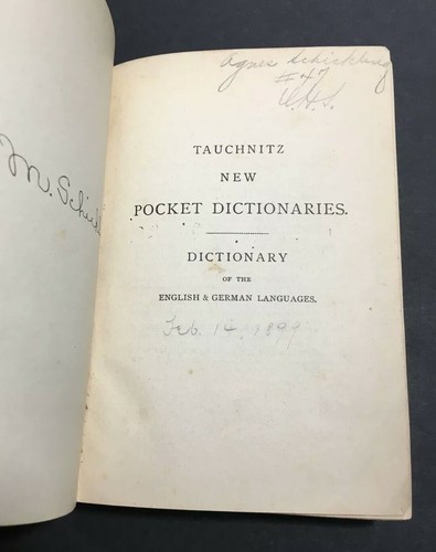 Vintage Dictionary of the English and German Languages - 24th Edition (1899) - Picture 4 of 12
