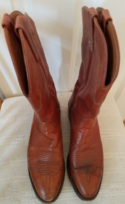 Vintage Lucchese 2000 Men's Leather Western Cowboy Boots