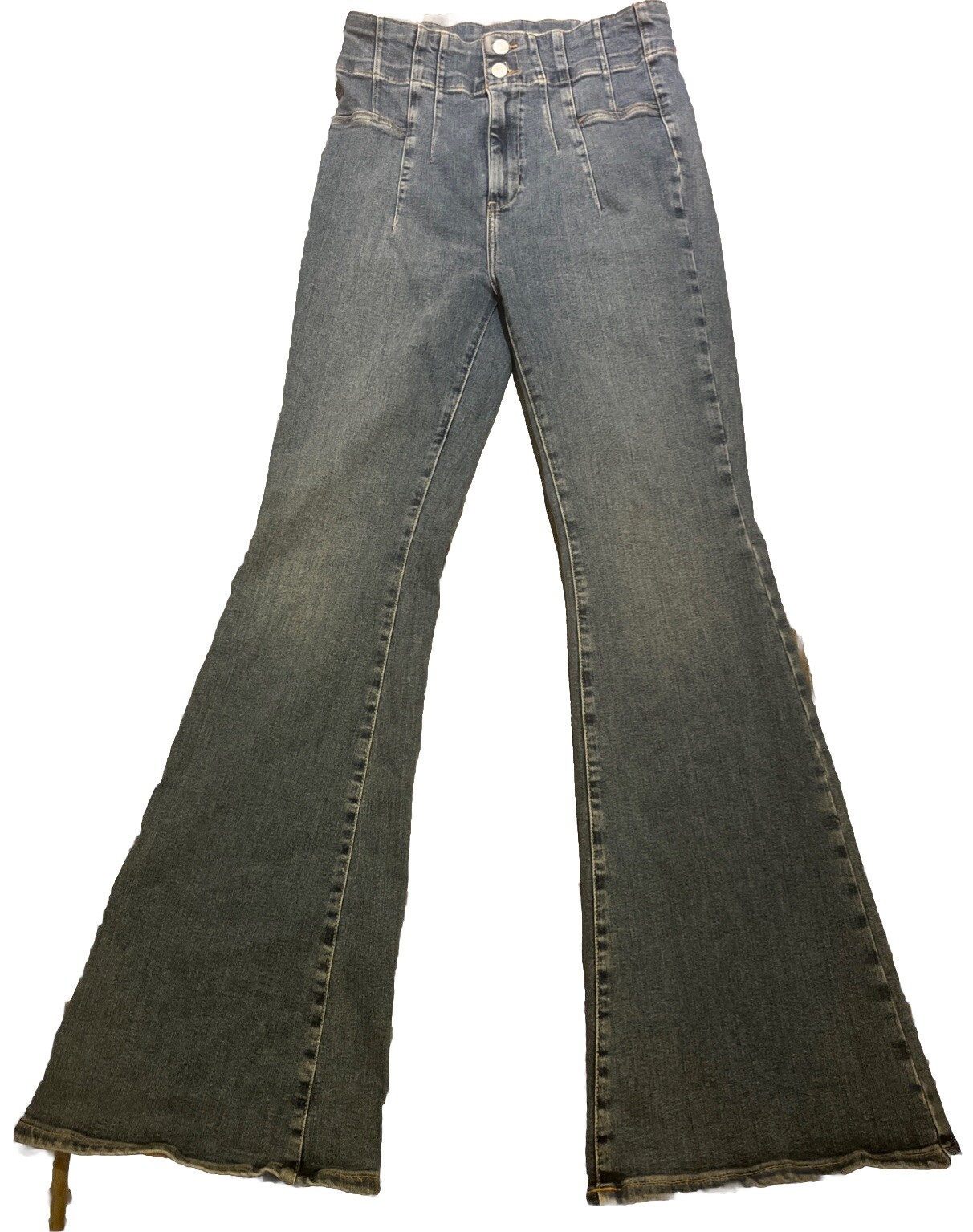 We The Free Jeans Women’s 30 Waist High-Rise Bell Bottoms Hippie Retro Festival