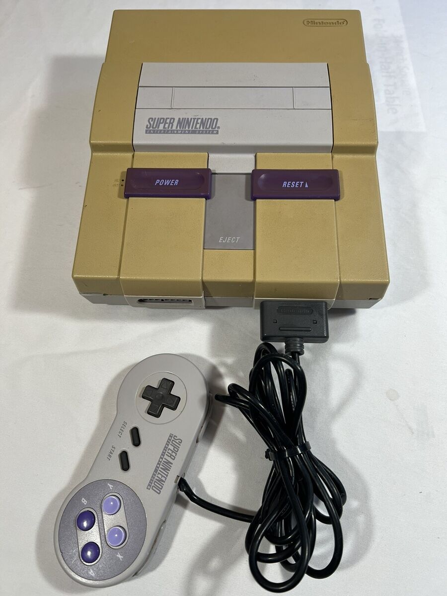 Nintendo SNES Home Console - Gold/Gray With Controller (no Nintendo SNES Home Console - Gold/Gray With Controller (no