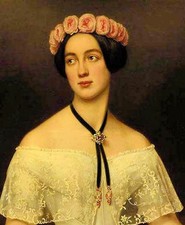 Oil Joseph Karl Stieler - elisabeth von sachsen altenburg nice young girl ro wer