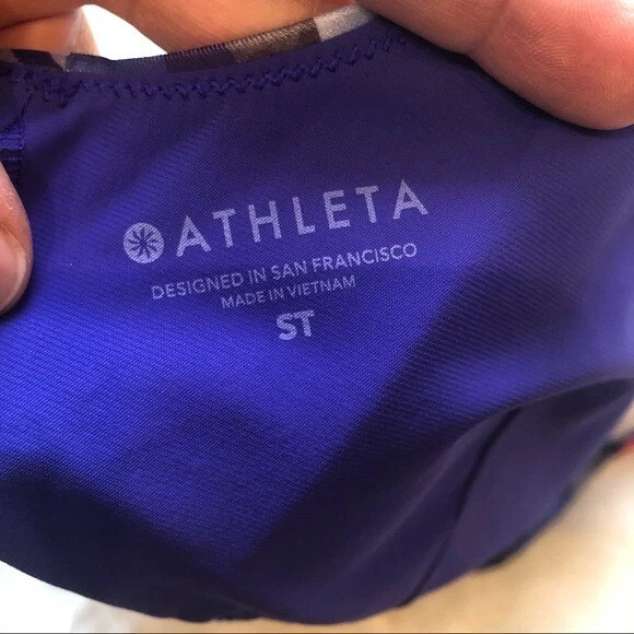 Athleta Twilight Tropic Floral One-Piece V-Neck Swimsuit Size Small Tall - Image 3 of 3