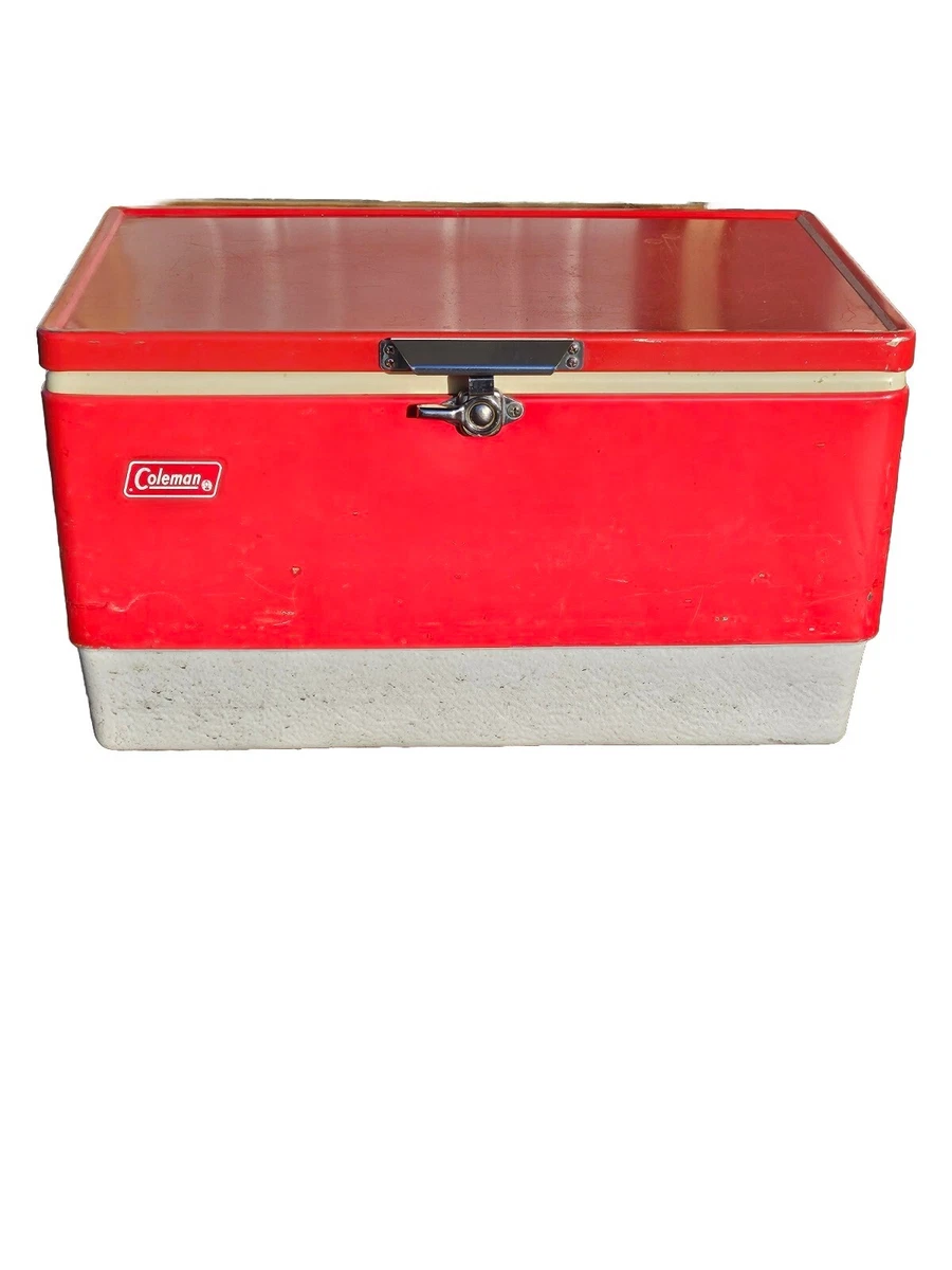 Coleman metal cheap ice chest
