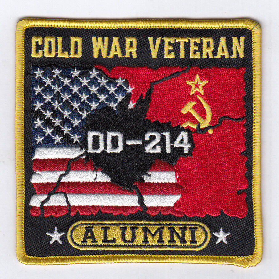 DD-214 COLD WAR VETERAN embroidered  patch 